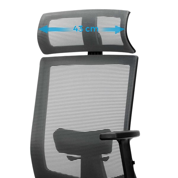 Toimisto tuoli, 65x53x116-126 cm, Harmaa