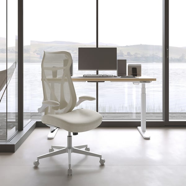 Toimistotuoli, 67x67x125 cm, beige
