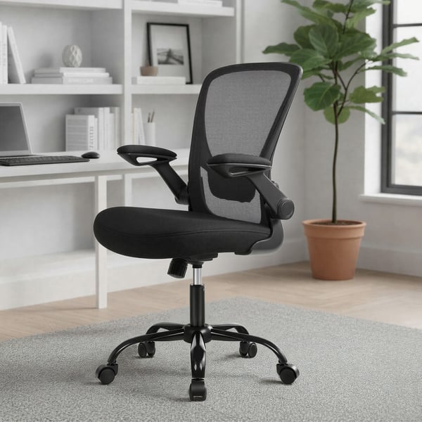 Toimistotuoli, 64x64x99-107 cm, Musta, Ergonominen