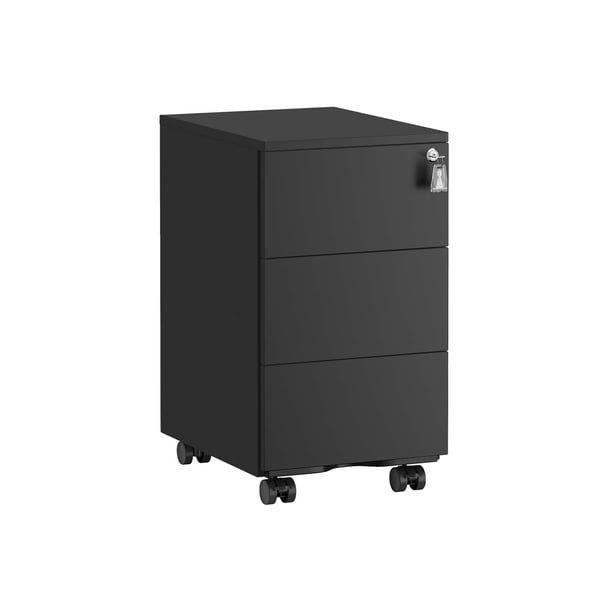 Mobil arkivskap, 39x45x55 cm, Svart Mobil arkivskap, 39x45x55 cm, Svart