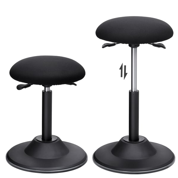 Kontorstol, Justerbar høyde, 50-70 cm, Svart