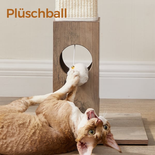 Klatrestativ for katt, 38x38x73 cm, greige