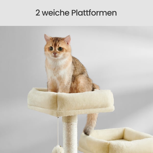 Kattetre, 55x45x168 cm, Beige