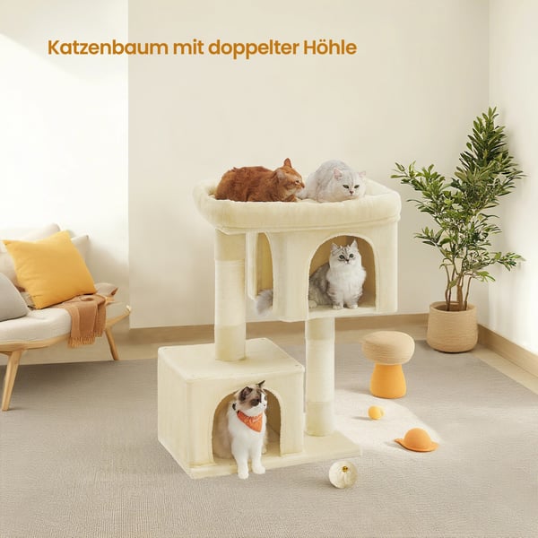 Kattetræ, 68x48x101 cm, Beige
