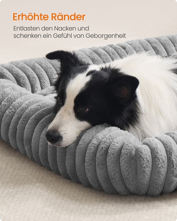 Hundeseng, Ortopædisk, 106x75x20 cm, Grå
