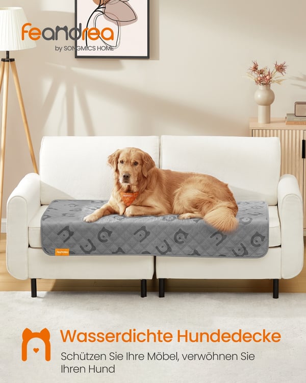 Hundeteppe, 135x76 cm, Grå