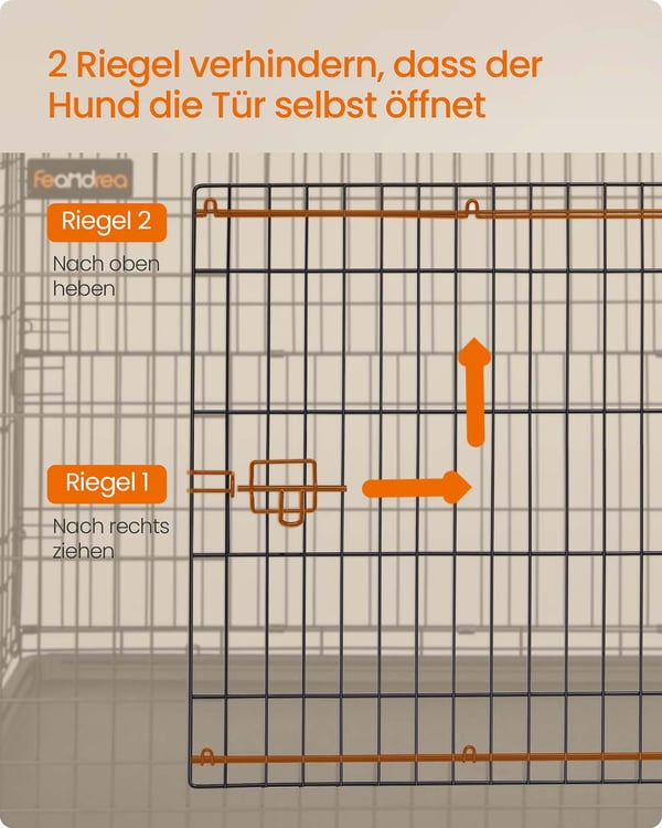 Hundebur, 120x72,5x109 cm, Sort