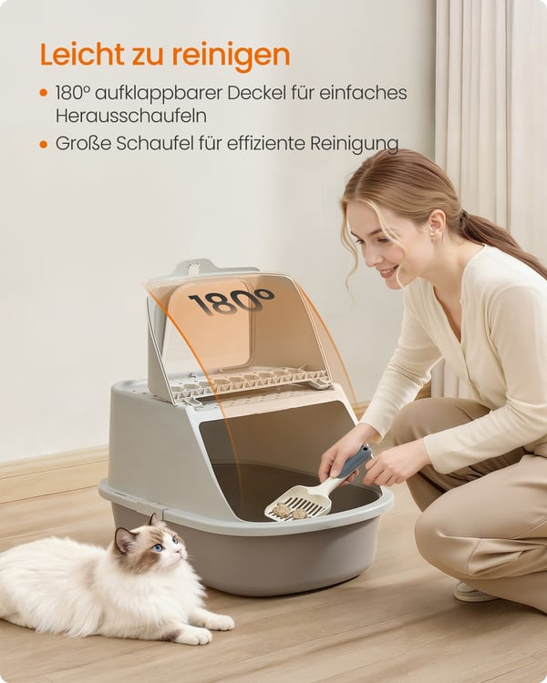 Kattebakke, 57x43,6x38,2 cm, Beige