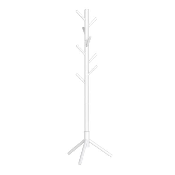 Klesstativ, Massivt tre, Treformet, 47x47x175 cm, Hvit