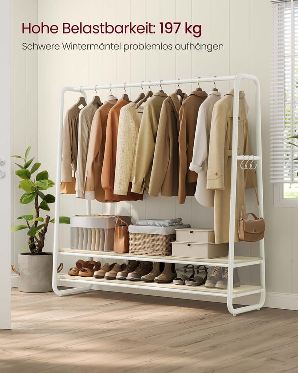 Vaateripustin, 45x138x160 cm, Beige