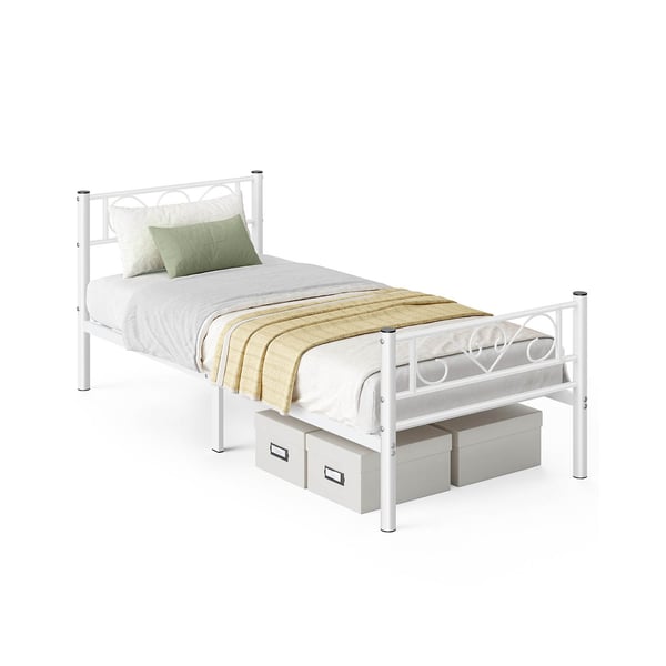 Yhden hengen sängyn runko, 208x91,8x86,4 cm, valkoinen Yhden hengen sängyn runko, 208x91,8x86,4 cm, valkoinen