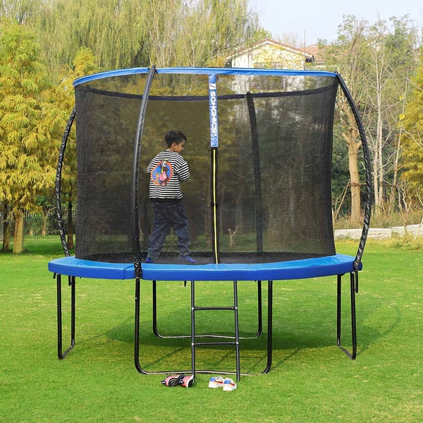 Trampolinkantspadding, 427 cm, Blå