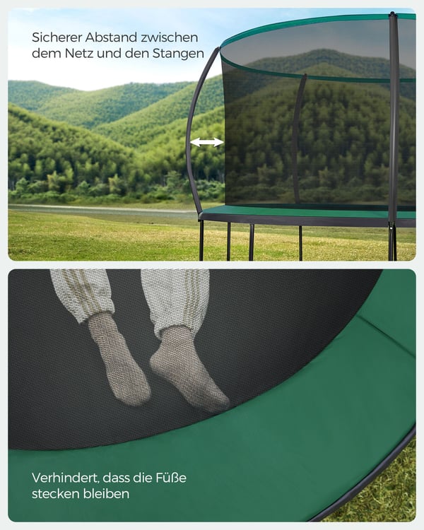 Trampolin, 427x270 cm, svart