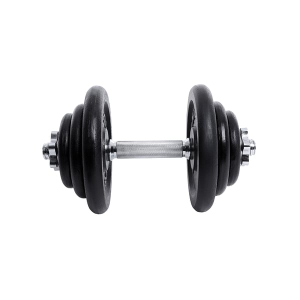 Dumbbellsett, Støpejern, 40 kg, Svart