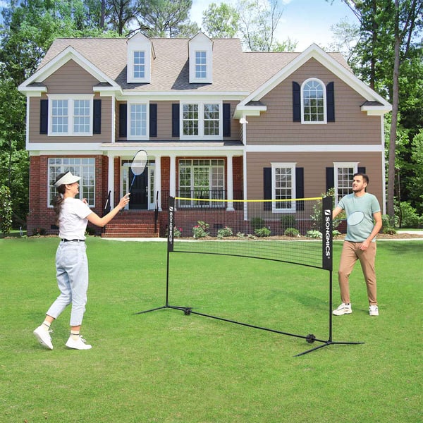 Badmintonnettsett, 500x103x155 cm, Svart