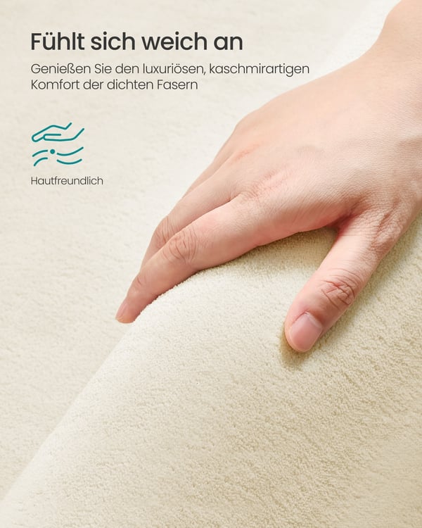 Tæppe, 160 x 230 cm, Beige