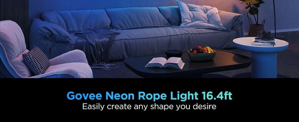 Govee Neon Rope Light 2 LED-ljusslinga, 5 meter