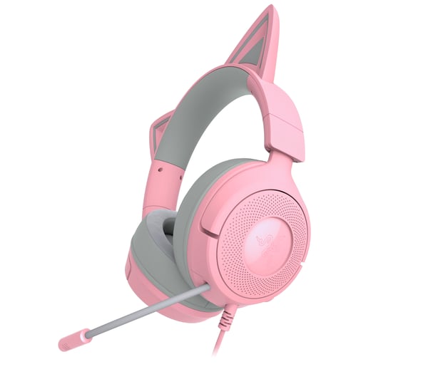 Razer Kraken Kitty V3 X spelhörlurar, rosa
