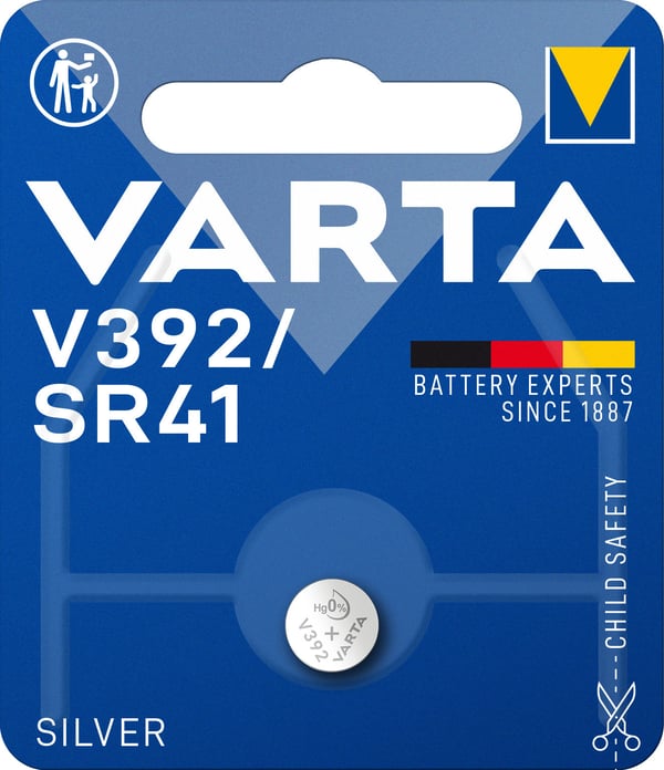 Varta V392 / SR41 / LR41-batteri, 1,55 V