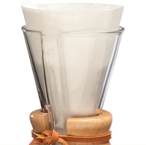 Chemex FP-2 Ofoldad Half Moon -filterpapper, 100 stycken