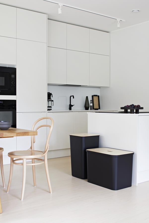 SmartStore Collect -sorteringssæt med skivelåg, 76 L, sort