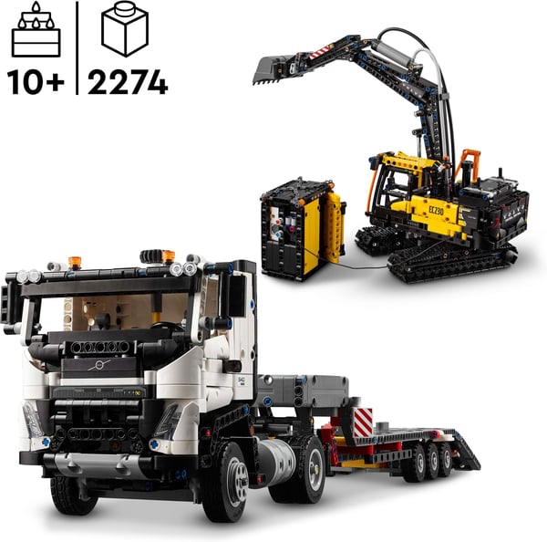 LEGO Technic Volvo FMX lastbil & EC230 elgrävmaskin 42175