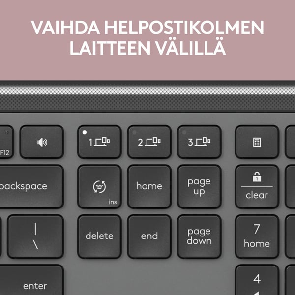 Logitech K950 Signature Slim-tangentbord, grå