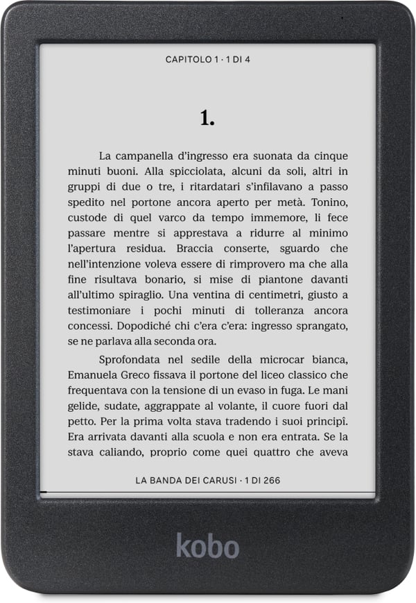 Kobo Clara BW 6" -e-boks läsare, svart Kobo Clara BW 6" -e-boks läsare, svart