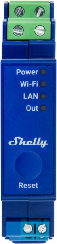 Shelly Pro Dimmer 0/1-10V PM -DIN-skenhärdare för Wi-Fi-nätverk