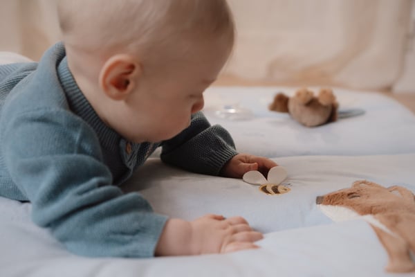 Little Dutch Skogsvänner Lekmatta, ljusblå