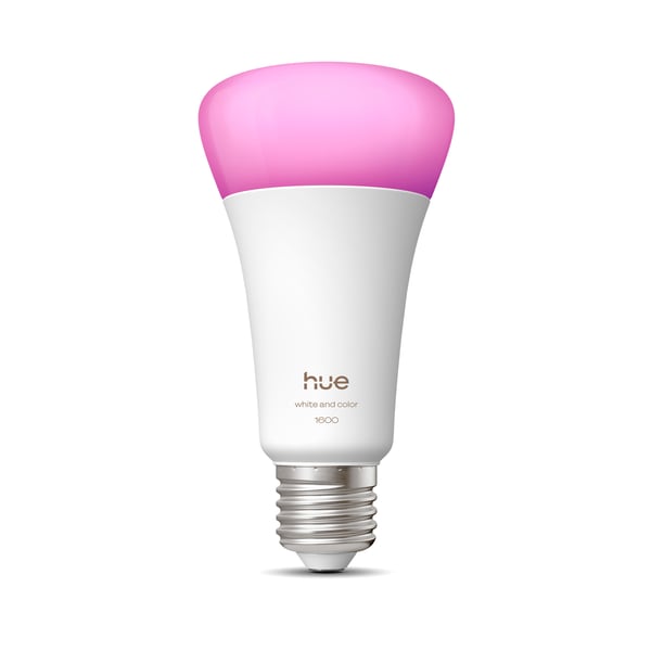 Philips Hue LED-smartlampa, Vit och färgambiance, E27, 1600 lm