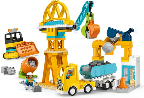 LEGO DUPLO Stad 10476 Byggarbetsplats och arbetsfordon 3-i-1