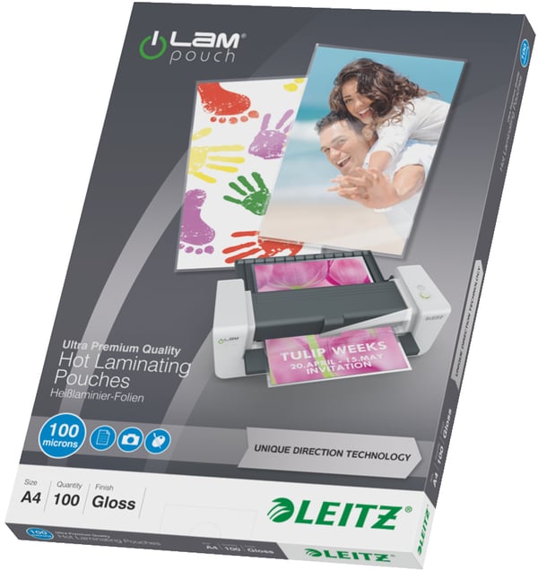 Leitz iLAM A4 UDT -lamineringficka, 100 mikron, 100 stycken Leitz iLAM A4 UDT -lamineringficka, 100 mikron, 100 stycken