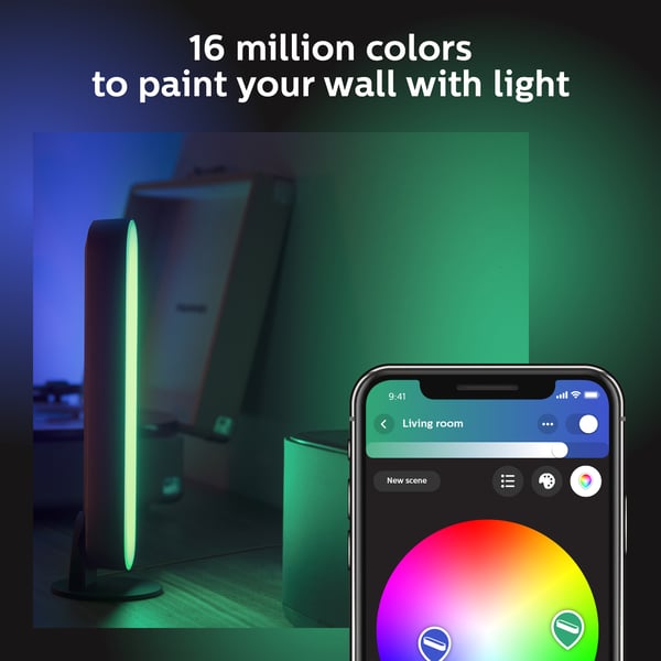 Philips Hue Play -lysbar smartlampe, 2 stk, sort