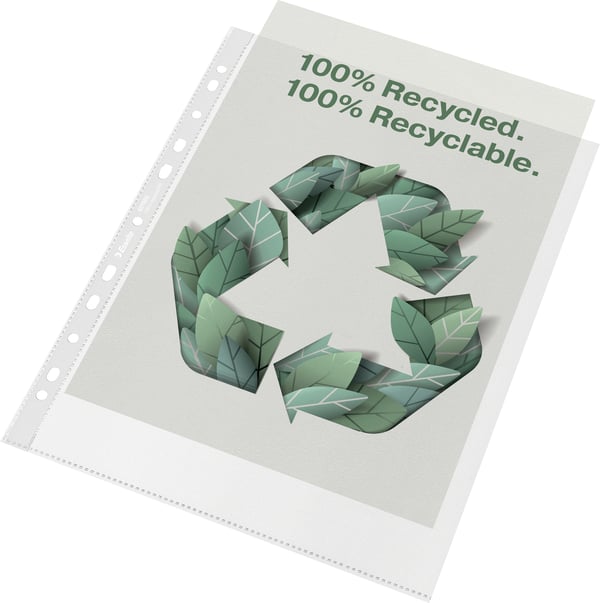 Esselte 100% Återvunnen mappficka, A4 MAXI, 100 st