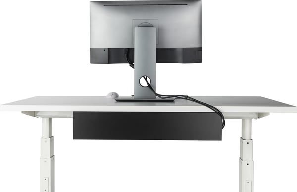ErgoWork kabelkanal, svart