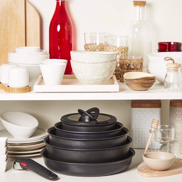 Tefal Ingenio Eco Resist -stekpanneset, 3 delar