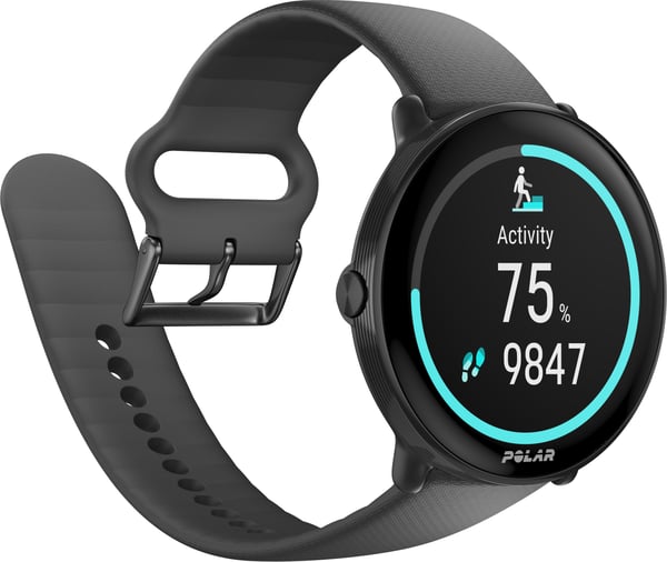Polar Ignite 3 -sportsur, sort