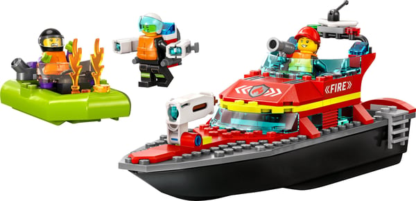 LEGO City Brandräddningsbåt 60373 Bygg- och lekset (144 delar)