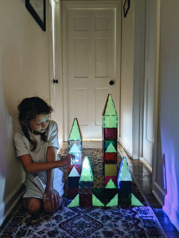 MAGNA-TILES Glow expansionsset, 16 delar