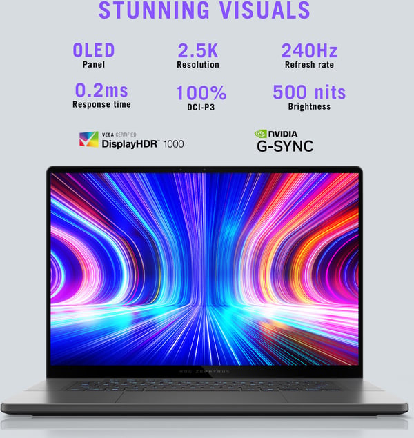 ASUS ROG Zephyrus G16 16" spilkcomputer, Win 11 (GU605CX-QR075W)