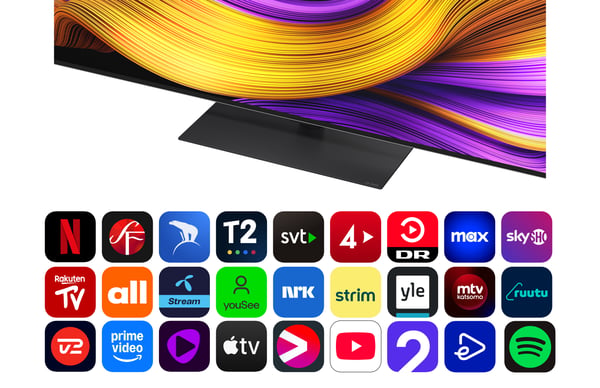 LG 65'' OLED evo G5 – 4K-TV med stativ