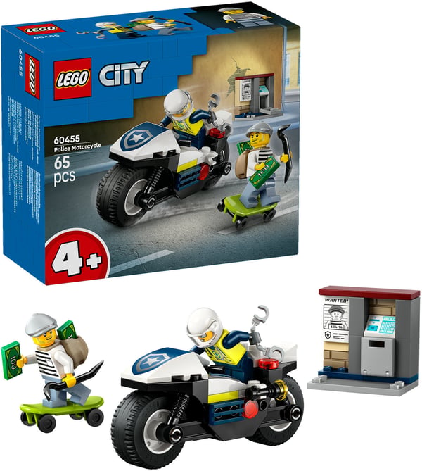 LEGO City 60455 Polisjaktsmotorcykel