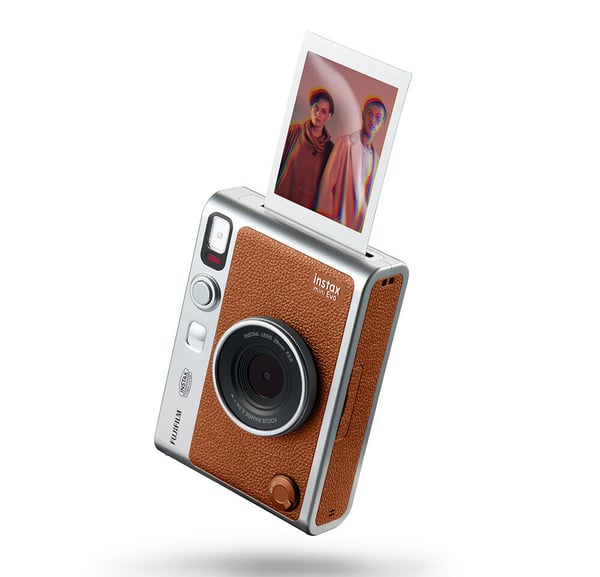 Fujifilm Instax Mini EVO snabbkamera, brun