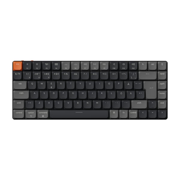 Keychron K3v3 RGB Hot Swap 75% mekaniskt tangentbord, Keychron Low Profile 2.0 röda brytare