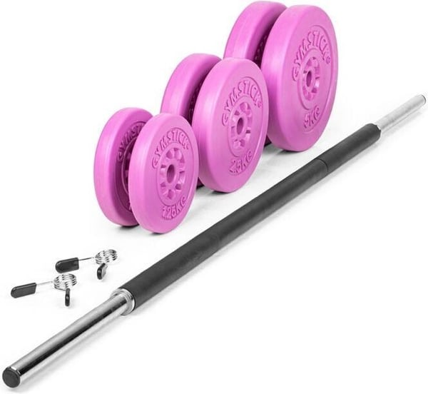 Gymstick Pump Set - vægtstangssæt, 20 kg