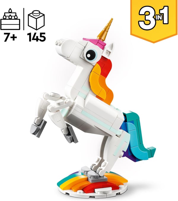 LEGO Creator Magisk enhörning 31140 Byggset (145 delar)