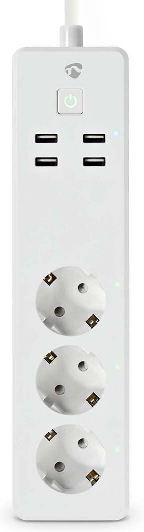 Nedis SmartLife WIFIP312FWT smart stikkontakt, 16 A, 3680 W