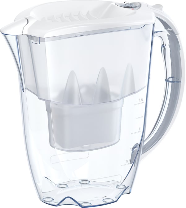 Aquaphor Amethyst MF+ vandfiltreringskande, 2,8 L, hvid