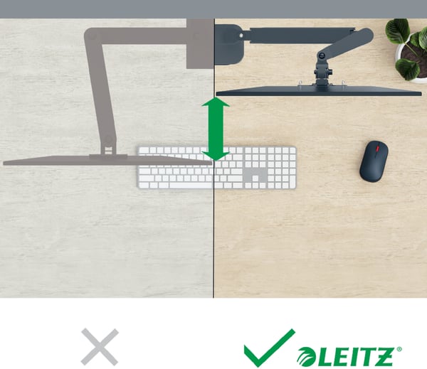Leitz Ergo monitorarm för två skärmar